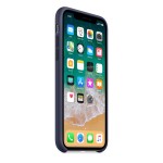 Apple iPhone X silikoninis Midnight Blue dėklas