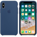 Apple iPhone X silikoninis Blue Cobalt dėklas