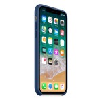 Apple iPhone X silikoninis Blue Cobalt dėklas