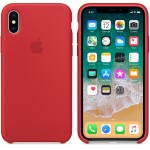 Apple iPhone X silikoninis Red dėklas