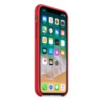 Apple iPhone X silikoninis Red dėklas