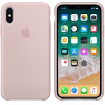 Apple iPhone X silikoninis Pink Sand dėklas