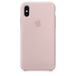 Apple iPhone X silikoninis Pink Sand dėklas