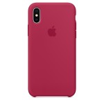 Apple iPhone X silikoninis Rose Red dėklas