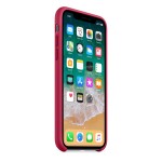 Apple iPhone X silikoninis Rose Red dėklas