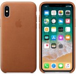 Apple iPhone X odinis Saddle Brown dėklas
