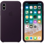 Apple iPhone X odinis Dark Aubergine dėklas
