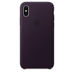 Apple iPhone X odinis Dark Aubergine dėklas
