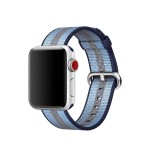38mm Midnight Blue Stripe Woven Nylon