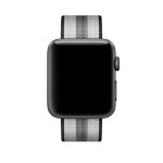 42mm Black Stripe Woven Nylon