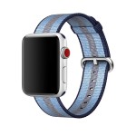 42mm Midnight Blue Stripe Woven Nylon