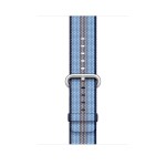 42mm Midnight Blue Stripe Woven Nylon