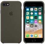 Apple iPhone 8/7 silikoninis Dark Olive dėklas