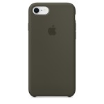 Apple iPhone 8/7 silikoninis Dark Olive dėklas