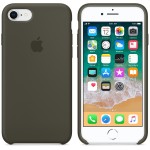 Apple iPhone 8/7 silikoninis Dark Olive dėklas