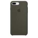 Apple iPhone 8 Plus/7 Plus silikoninis Dark Olive dėklas