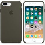 Apple iPhone 8 Plus/7 Plus silikoninis Dark Olive dėklas