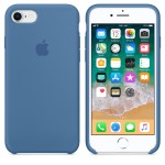 Apple iPhone 8/7 silikoninis Denim Blue dėklas
