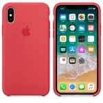 Apple iPhone X silikoninis Red Raspberry dėklas