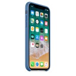 Apple iPhone X silikoninis Denim Blue dėklas