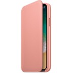 Apple iPhone X odinis Folio Soft Pink dėklas