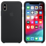 Apple iPhone XS/X silikoninis Black dėklas