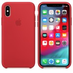 Apple iPhone XS/X silikoninis Red dėklas