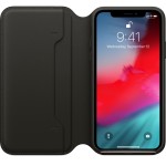 Apple iPhone XS/X odinis Folio Black dėklas