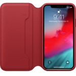 Apple iPhone XS/X odinis Folio Red dėklas