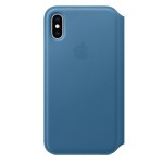 Apple iPhone XS/X odinis Folio Cape Cod Blue dėklas