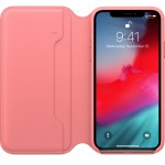 Apple iPhone XS/X odinis Folio Peony Pink dėklas