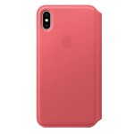 Apple iPhone XS Max odinis Folio Peony Pink dėklas