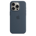iPhone 15 Pro Silicone Case with MagSafe - Storm Blue