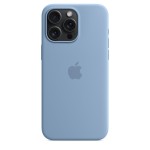 iPhone 15 Pro Max Silicone Case with MagSafe - Winter Blue