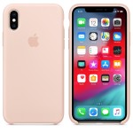 Apple iPhone XS/X silikoninis Pink Sand dėklas