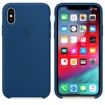 Apple iPhone XS/X silikoninis Blue Horizon dėklas