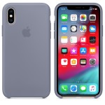Apple iPhone XS/X silikoninis Lavender Gray dėklas