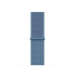 Watch Series 4 40mm Silver Aluminum Case with Cape Cod Blue Sport Loop + White Sport Band
