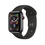 Watch Series 4 40mm Space Black Stainless Steel Case with Black Sport Band