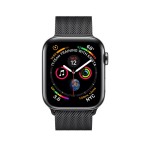 Watch Series 4 44mm Space Black Stainless Steel Case with Space Black Milanese Loop