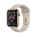 Watch Series 4 44mm Gold Stainless Steel Case with Stone Sport Band