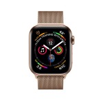 Watch Series 4 40mm Gold Stainless Steel Case with Gold Milanese Loop