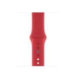 Watch Series 4 40mm Silver Aluminum Case with Red Sport Band + White Sport Band