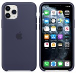Apple iPhone 11 Pro Max silikoninis Midnight Blue dėklas