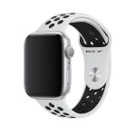 44mm Pure Platinum/Black Nike Sport Band