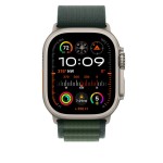 49mm Dark Green Alpine Loop - Large - Natural Titanium Finish
