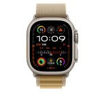 49mm Tan Alpine Loop - Medium - Natural Titanium Finish