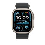 49mm Black Ocean Band Extension - Natural Titanium Finish