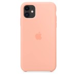 Apple iPhone 11 silikoninis Grapefruit dėklas