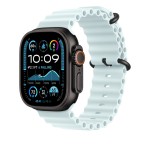 49mm Ice Blue Ocean Band Extension - Black Titanium Finish